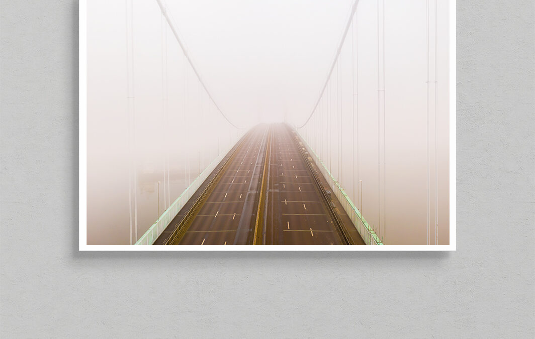 Älvsborgsbron i dimma – I
