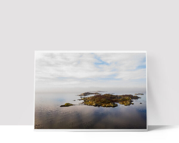 Dimmigt hav - Foto taget över Stora Jonsholmen strax Söder om Saltholmen